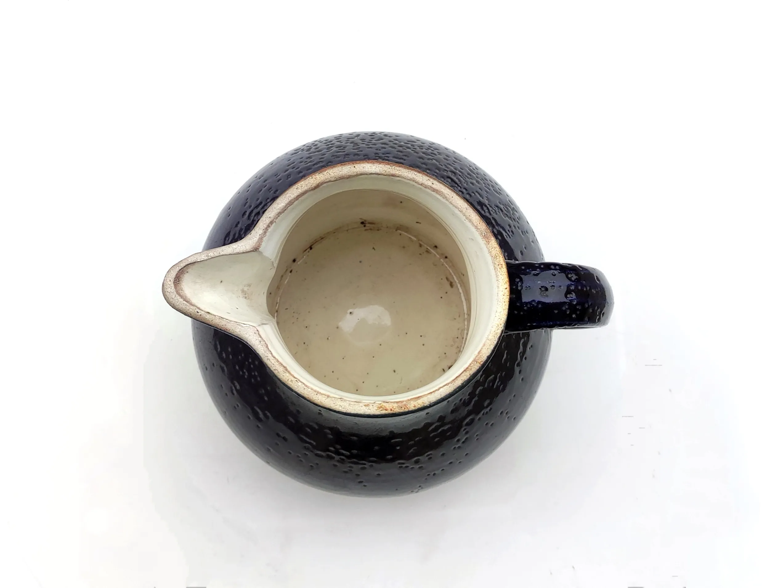 Džbán, modrá kamenina, okolo roku 1920, výška 22cm - 3