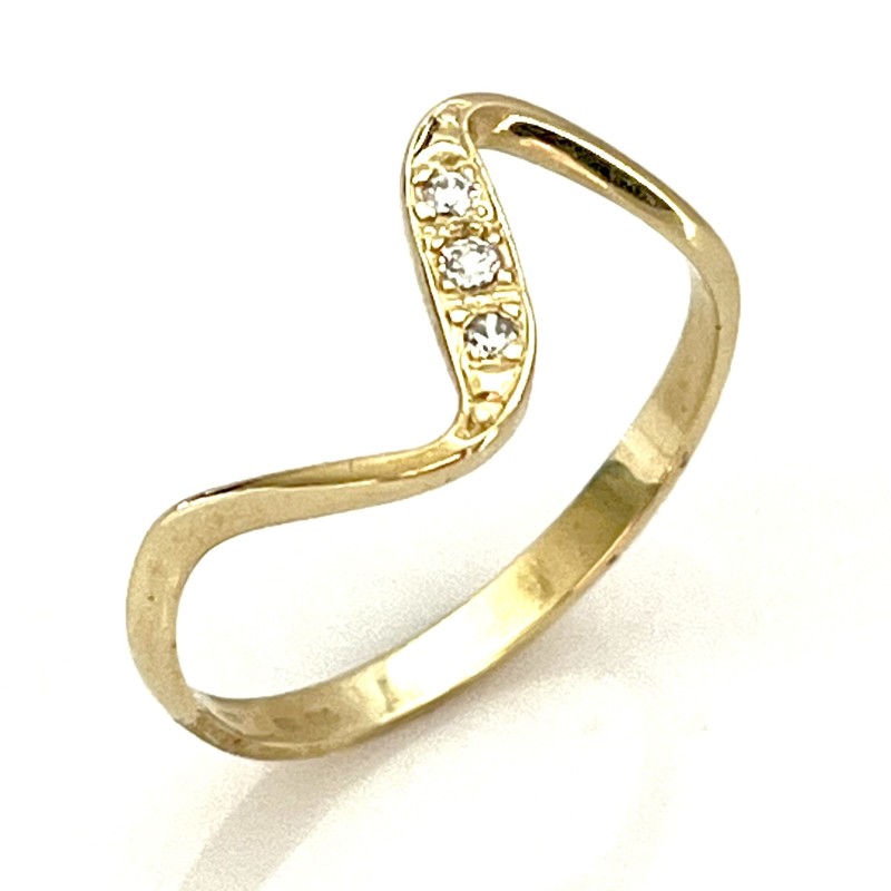 Zlatý prsten ze žlutého zlata velikost 60 -1,79 gramů