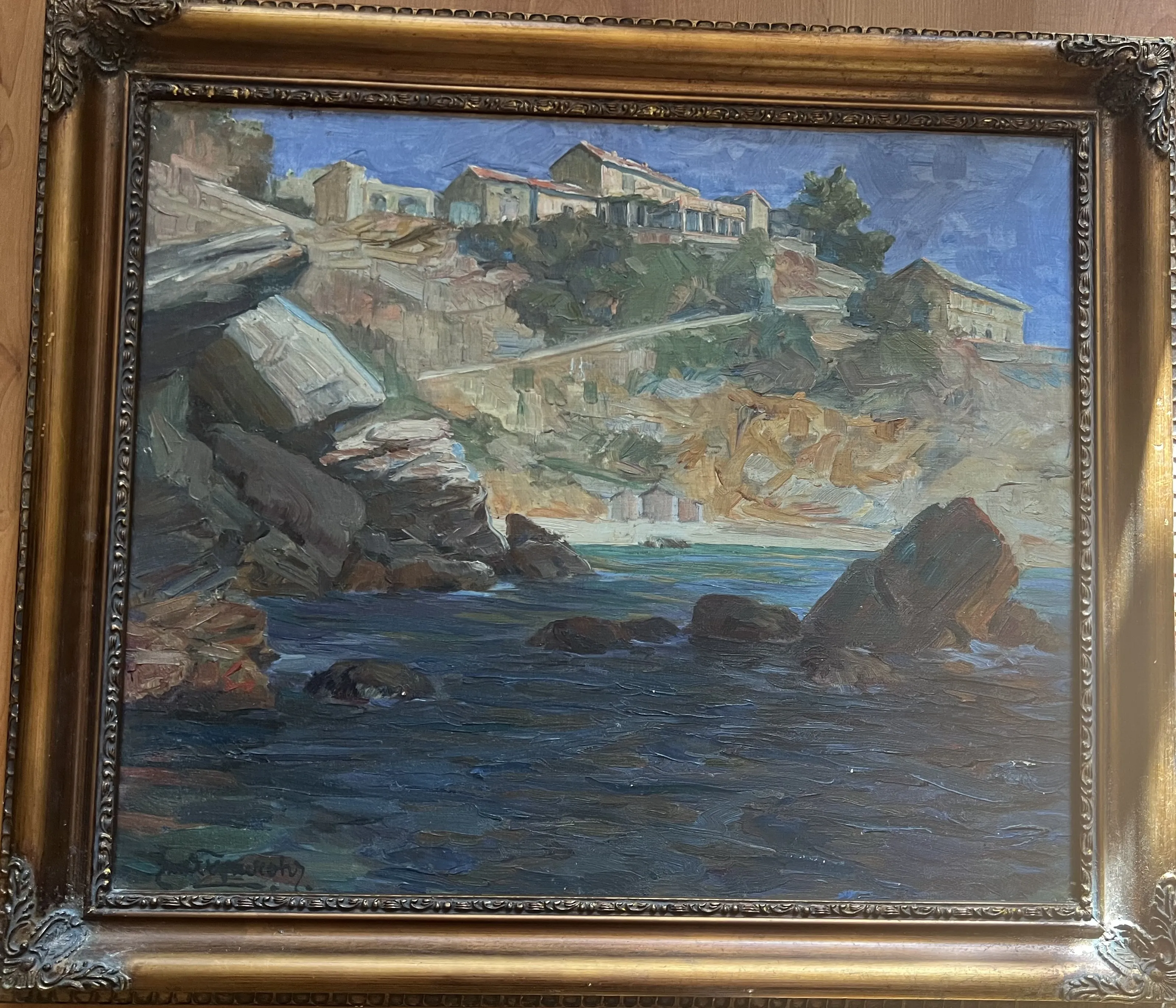 Emil Firnrohr – Mořské pobřeží – olej na plátně - 2