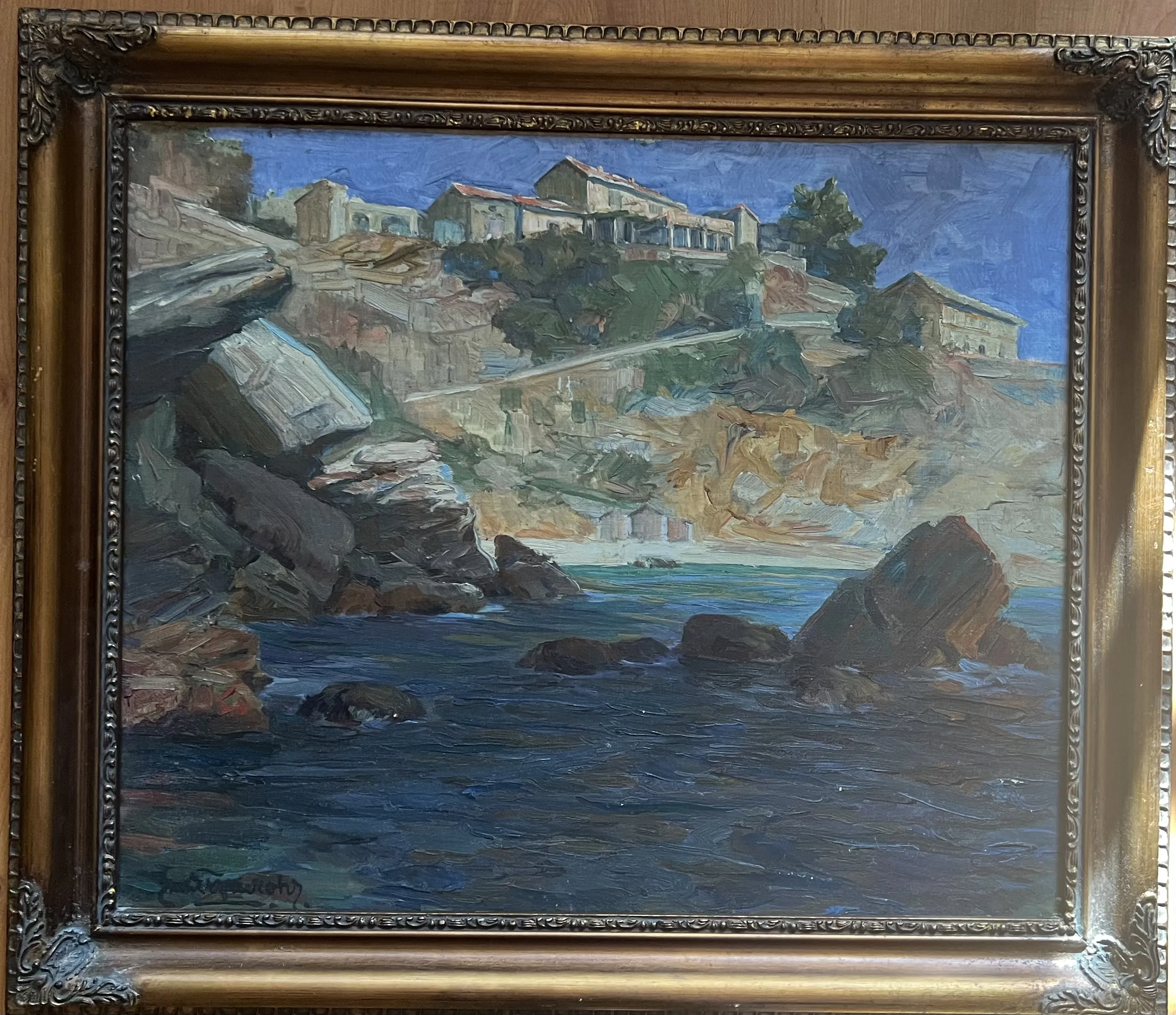 Emil Firnrohr – Mořské pobřeží – olej na plátně - 3