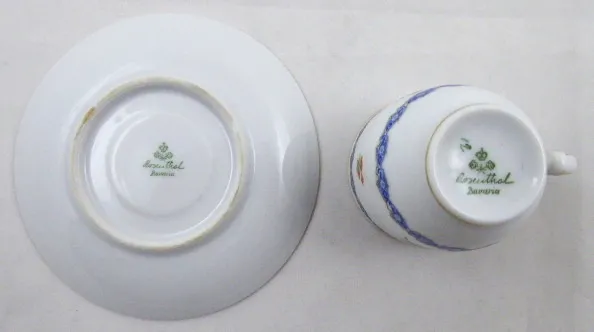 Kávový šálek s modrým věnečkem – Rosenthal - 4