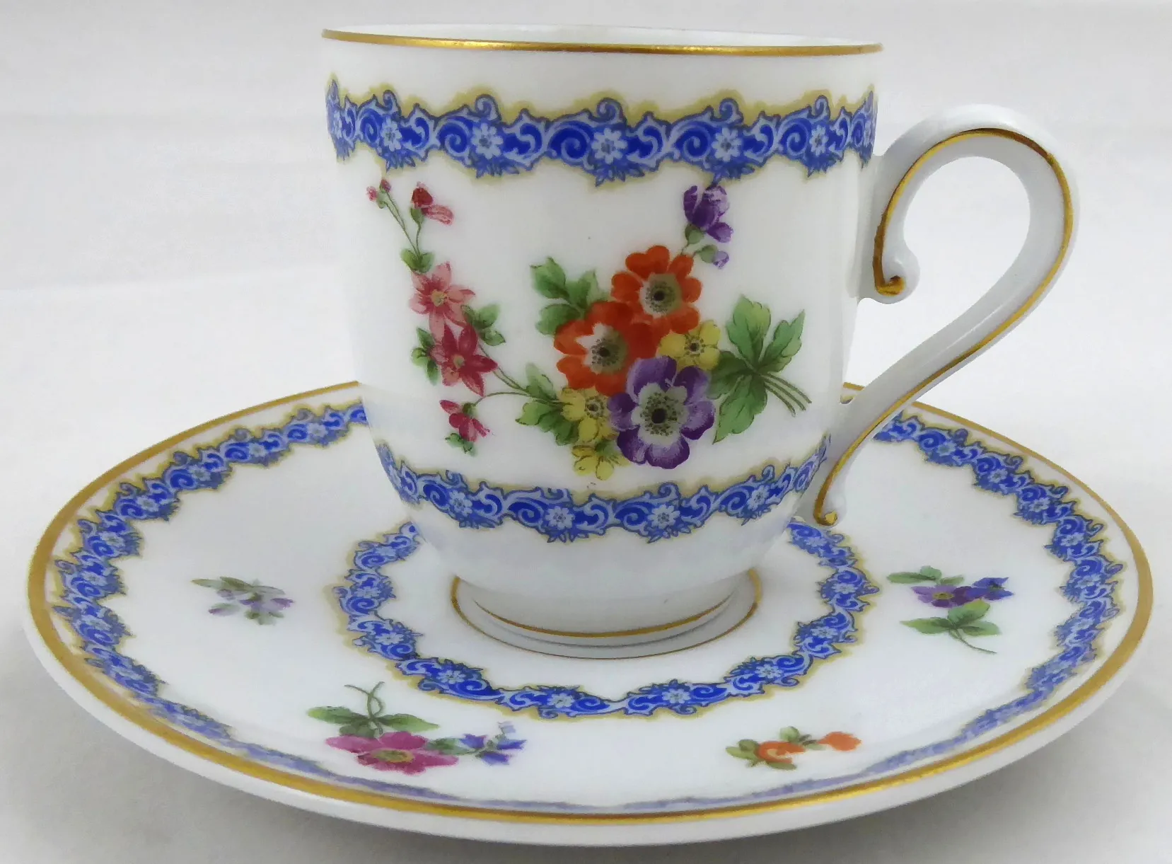 Kávový šálek s modrým věnečkem – Rosenthal - 2