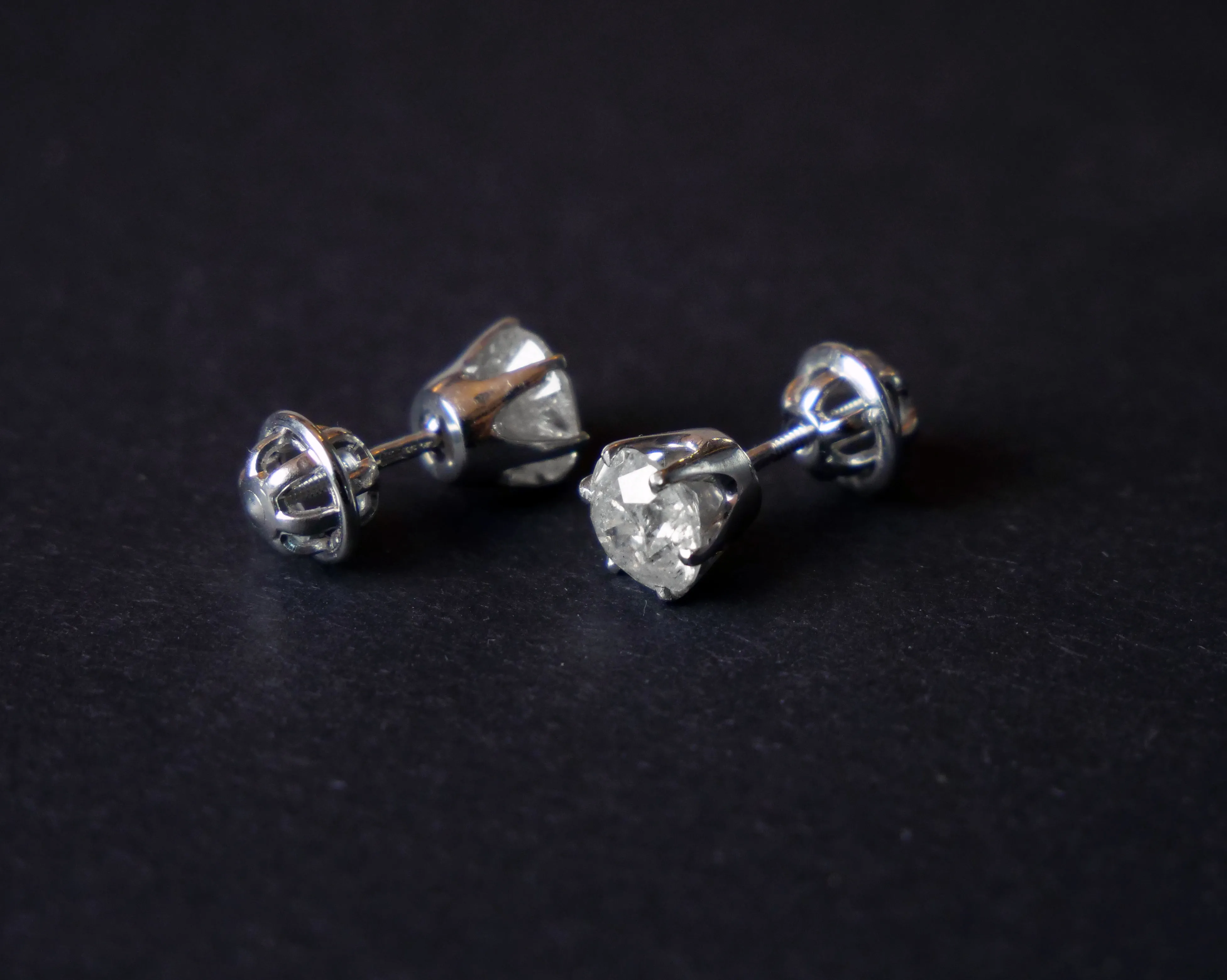 Zlaté náušnice s diamanty - 2