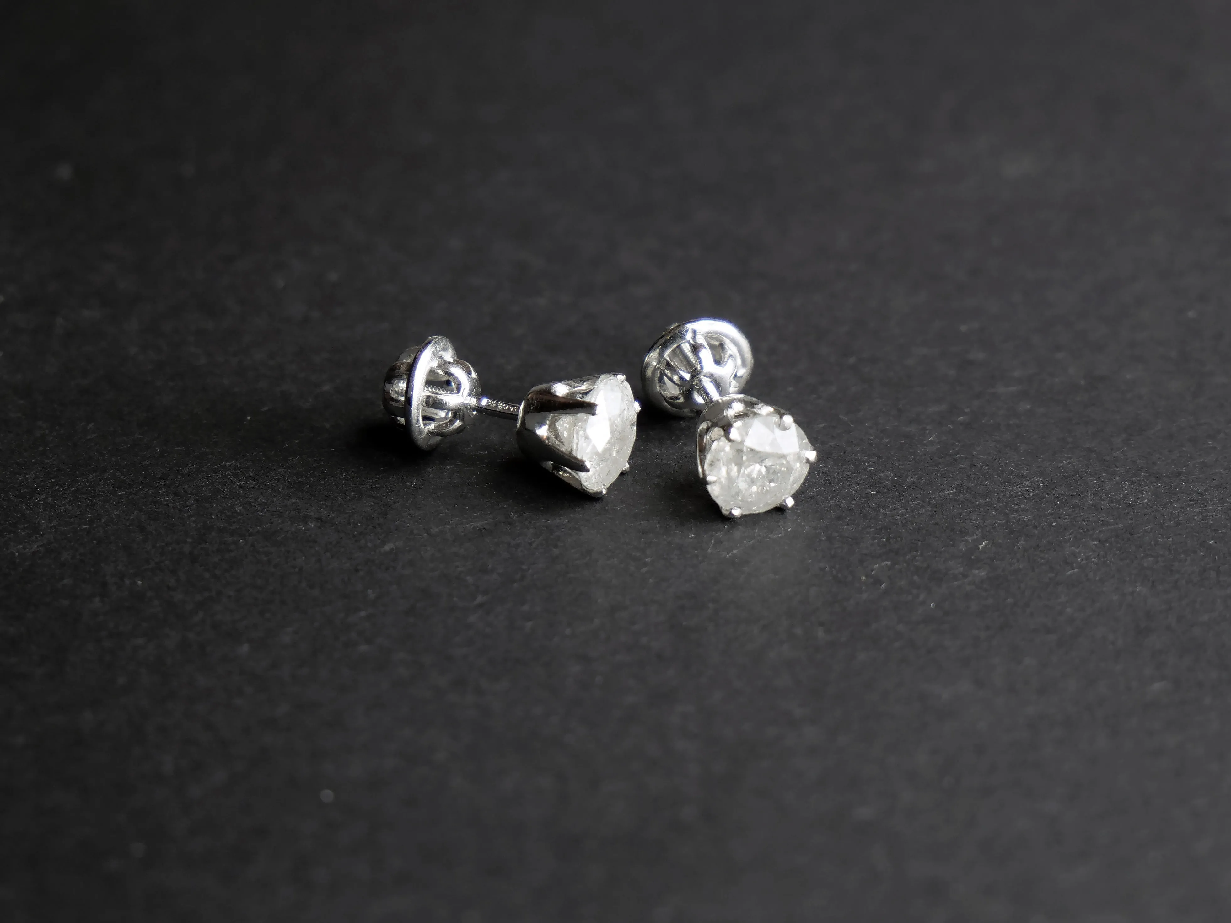 Zlaté náušnice s diamanty - 3