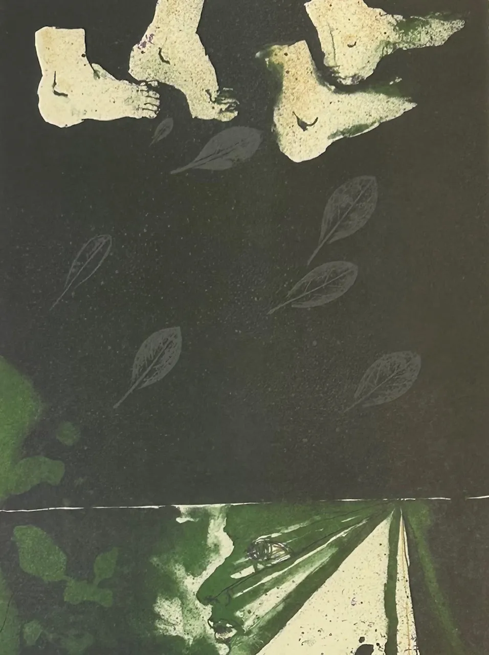 Barevná litografie „Cesta“ umělec Pavel Roučka - 2