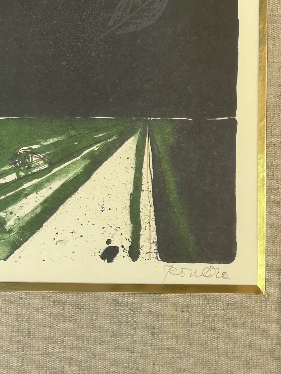 Barevná litografie „Cesta“ umělec Pavel Roučka - 3
