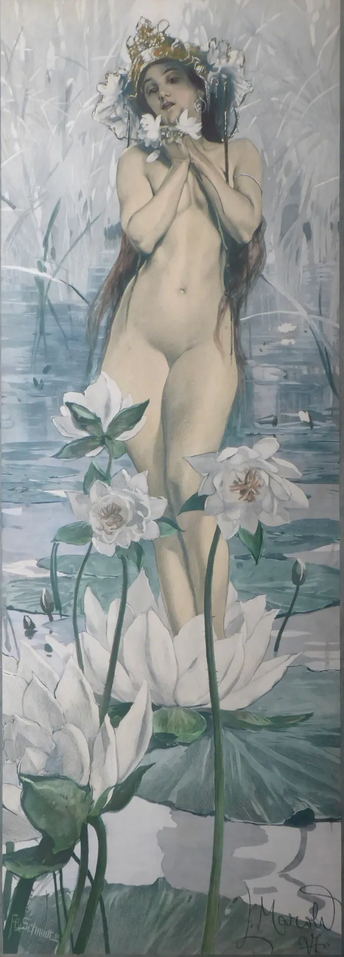 Luděk Marold (1865-1898) – Dívka s lekníny - 2