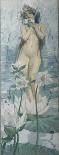 Luděk Marold (1865-1898) – Dívka s lekníny - 3