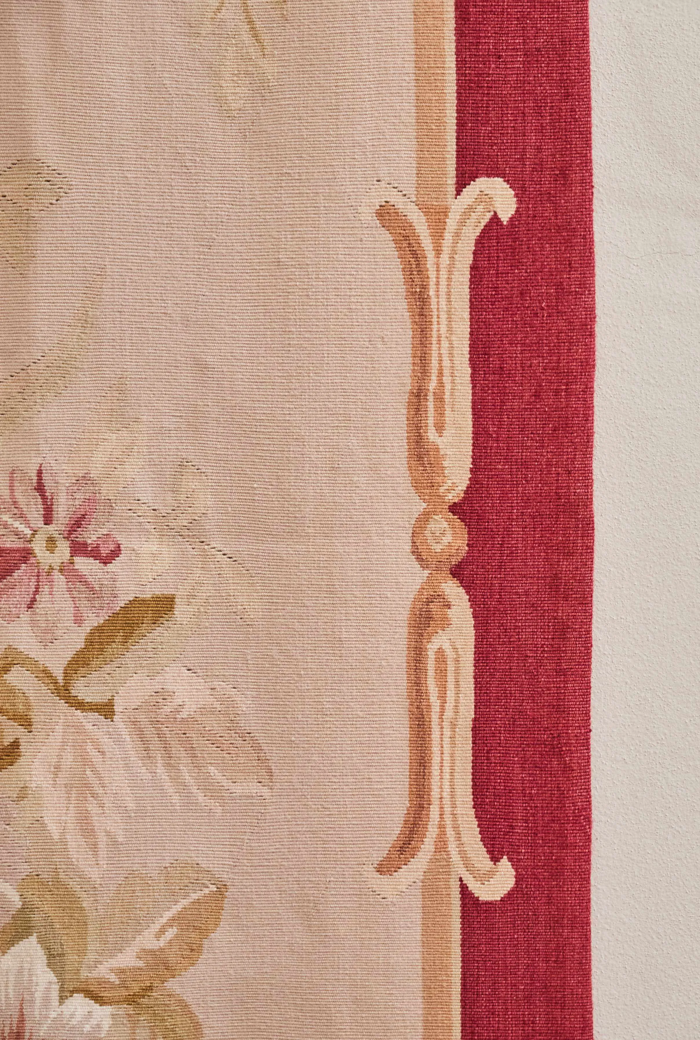 Dlouhá tapiserie z Aubussonu 283 X 91 Savonnerie - 4