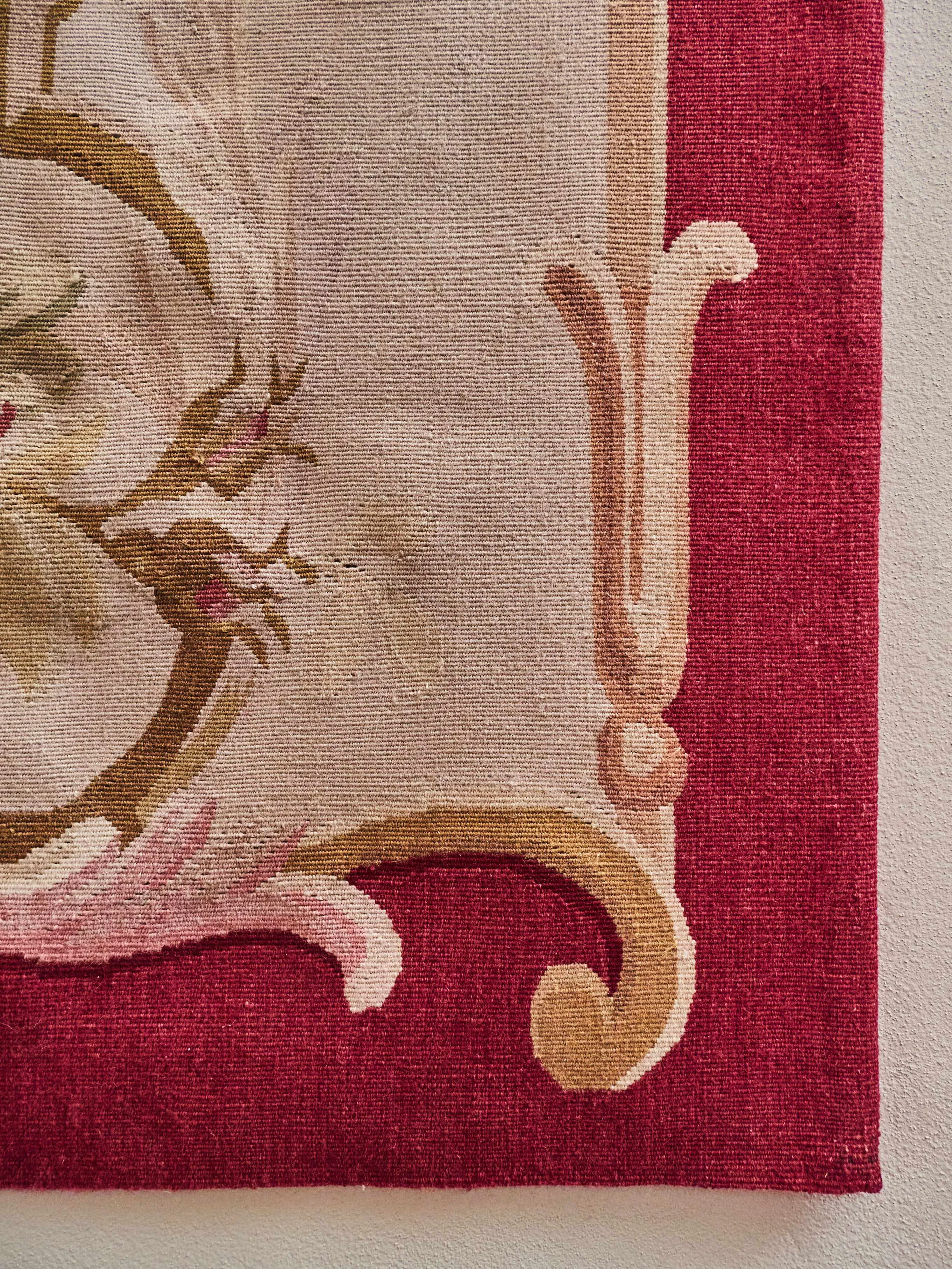 Dlouhá tapiserie z Aubussonu 283 X 91 Savonnerie - 8