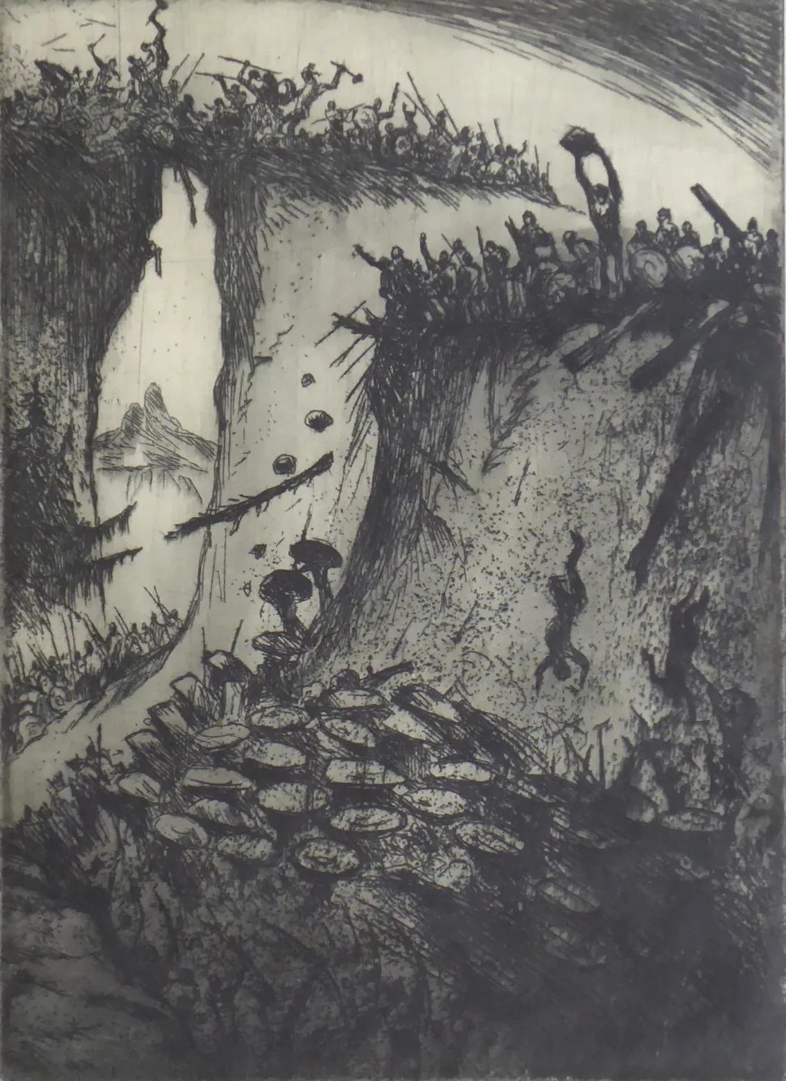 Jan Konůpek (1883-1950) – Bitva v soutěsce - 2
