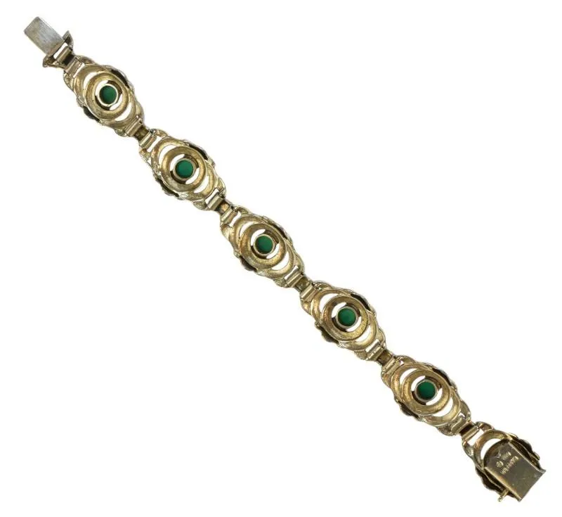 Theodor Fahrner, Stříbrný náramek s chalcedony - 3