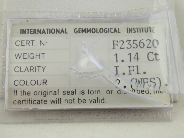 Prsten s diamantem nejvyšší kvality – 1,14 ct - 10