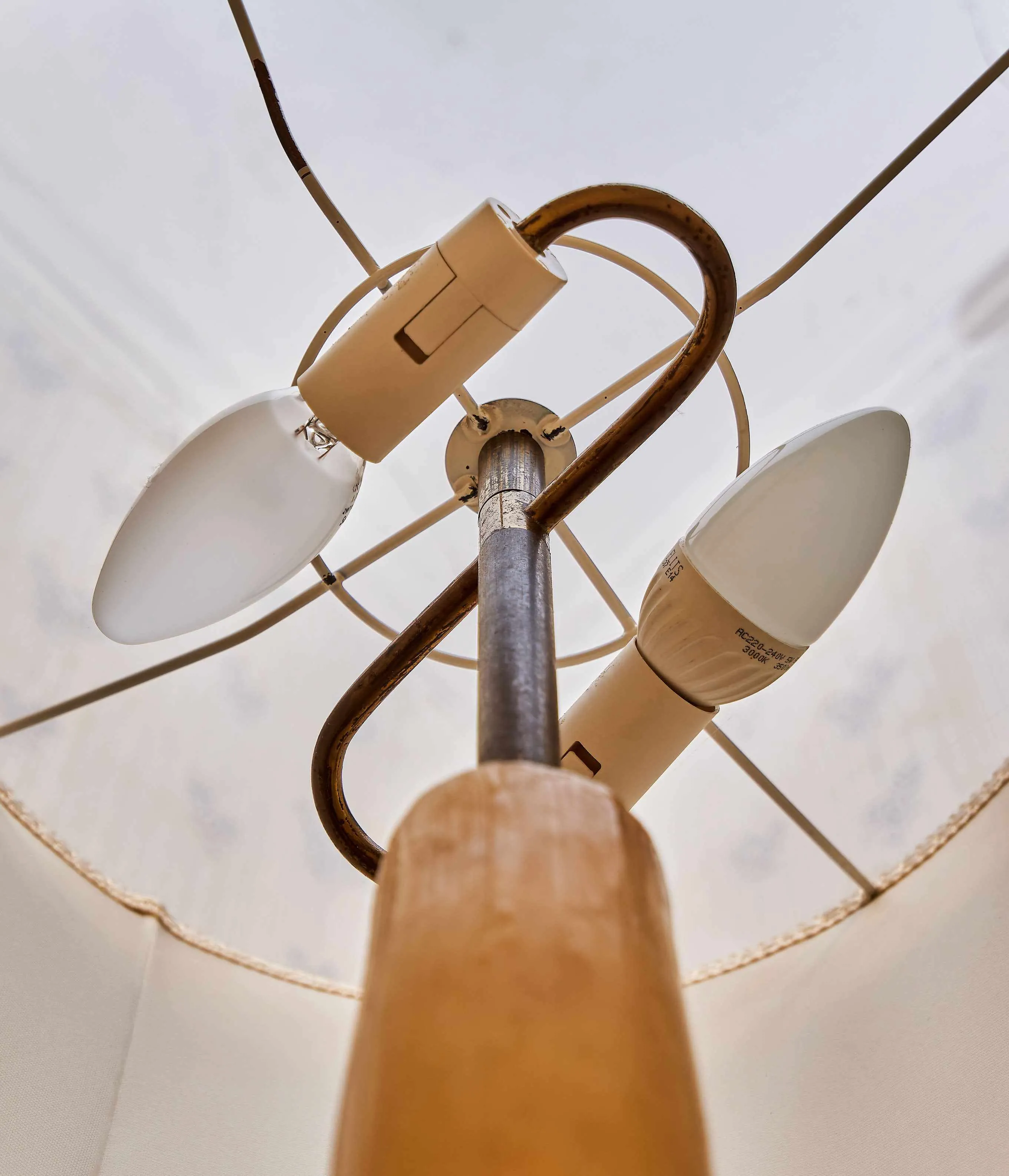 Barokní dřevěný svícen – Lampa - 8