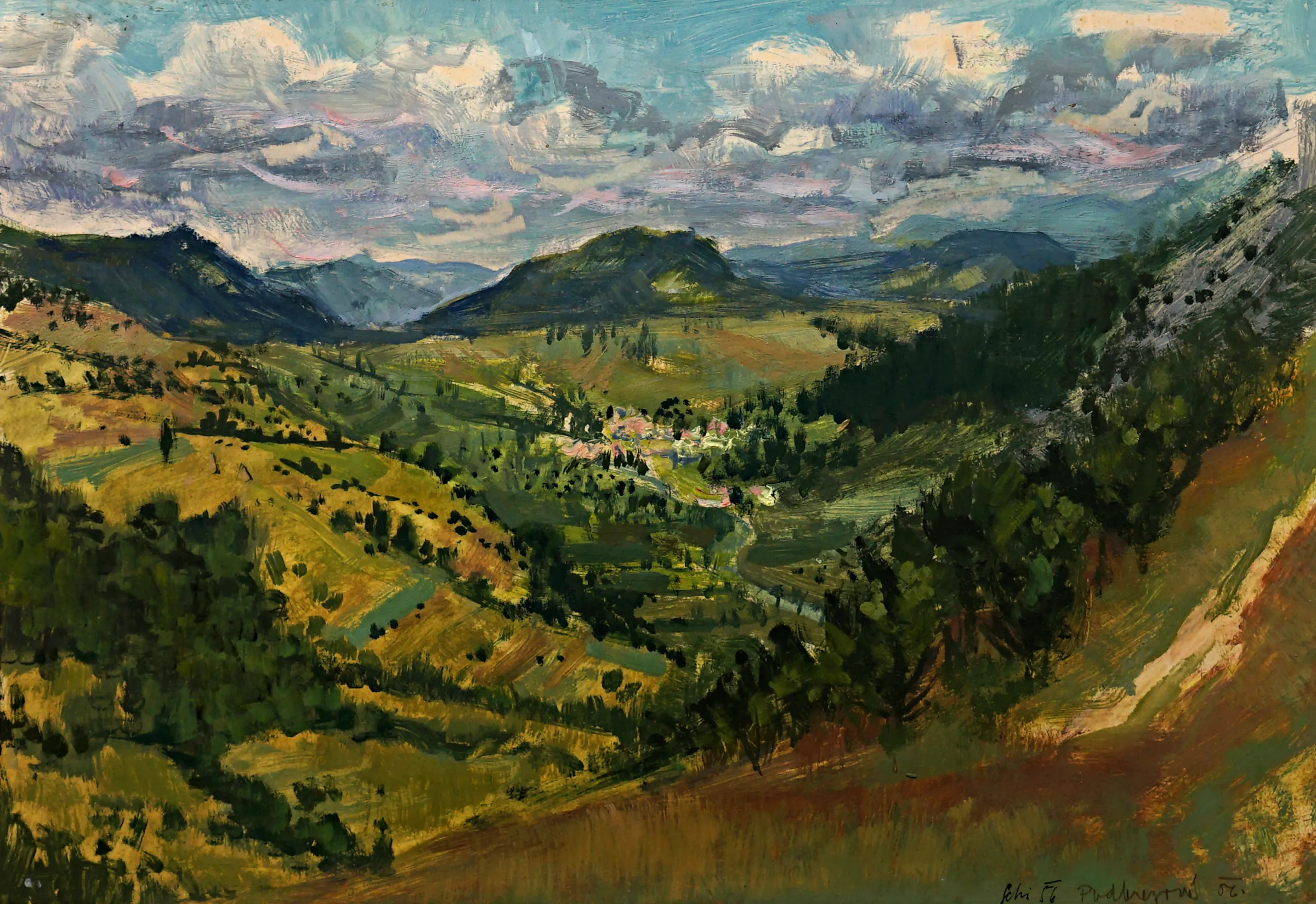 Otakar Schindler – Pohled do údolí - 3