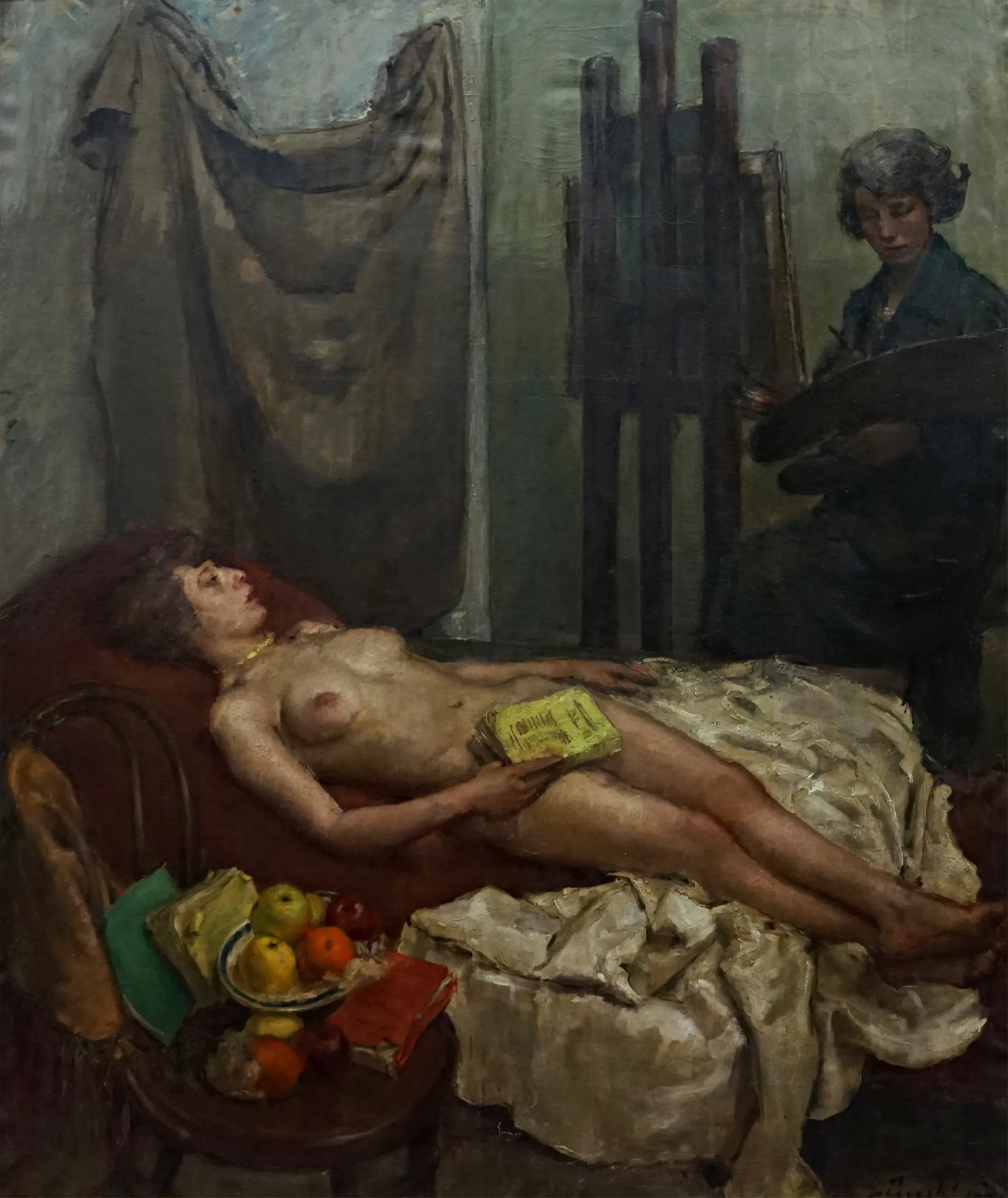 Ležící akt – velký formát : Josef Jíčinský - 2