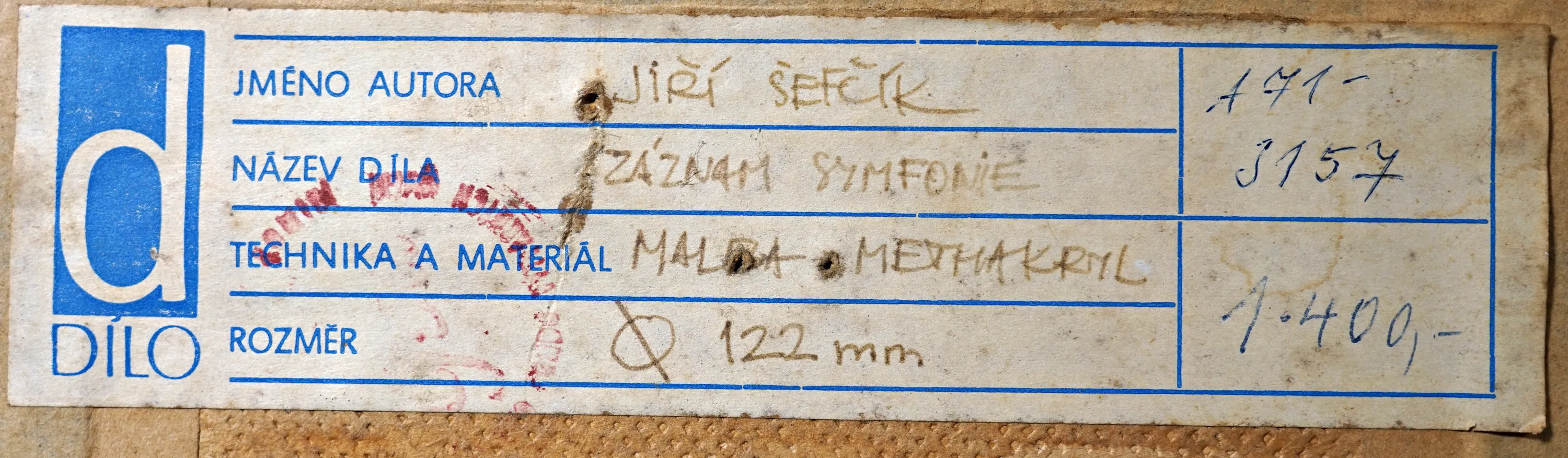 Jiří Ševčík – Záznam symfonie - 4