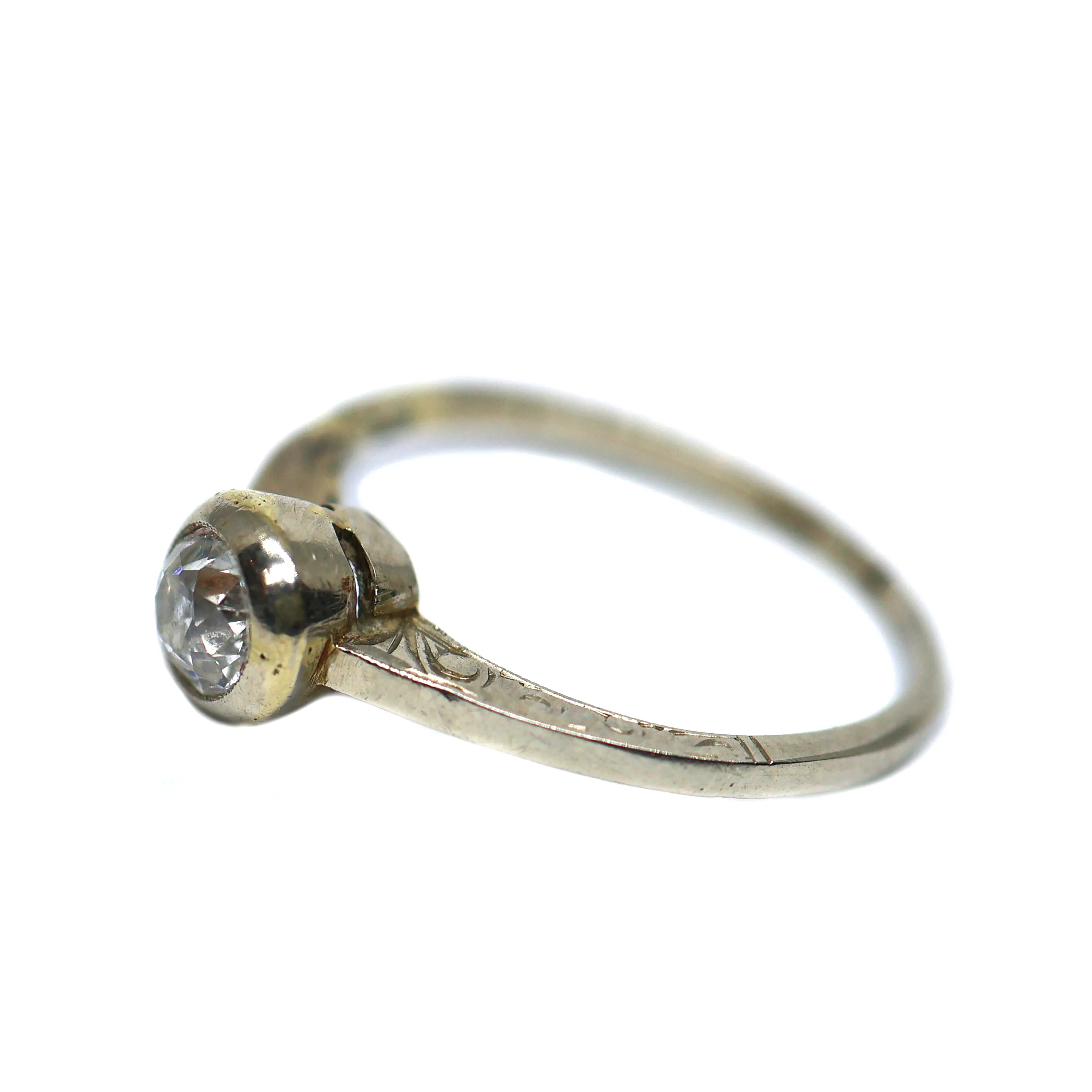 Zlatý prsten s diamantem 0,40ct - 4