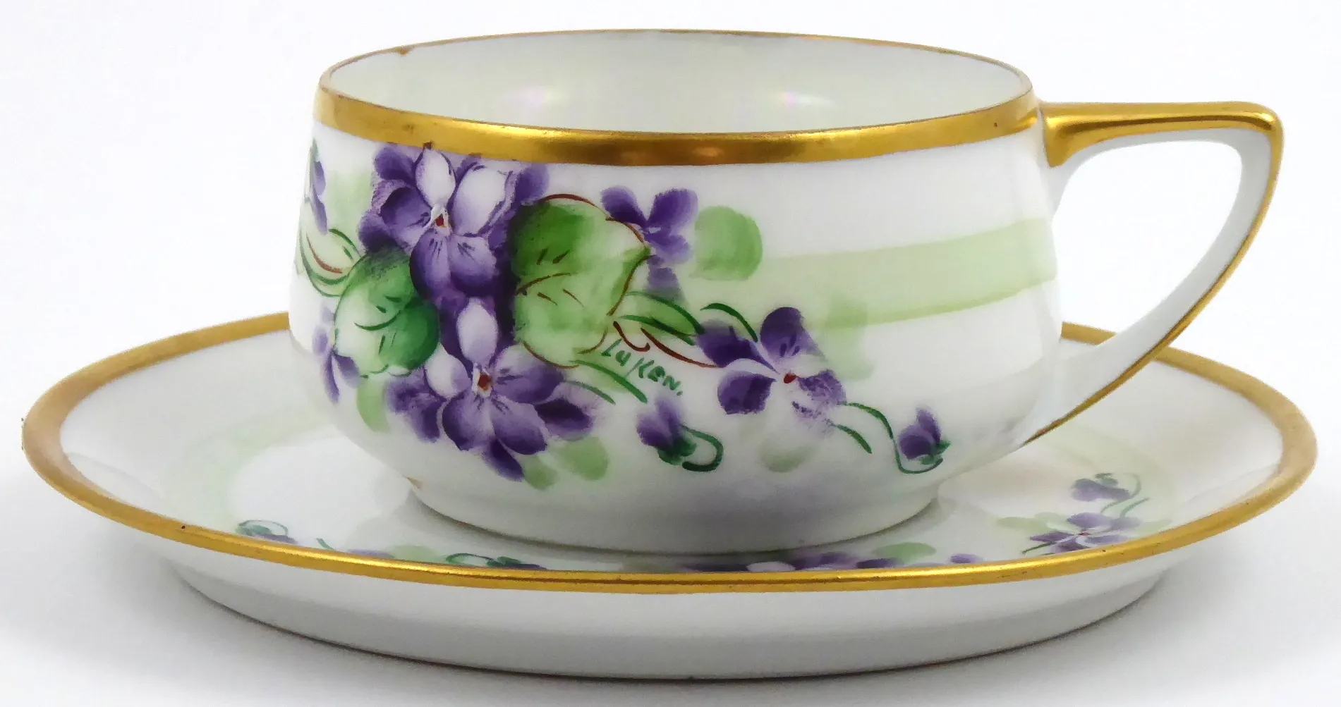 Secesní šálek s fialkami – Rosenthal, Donatello