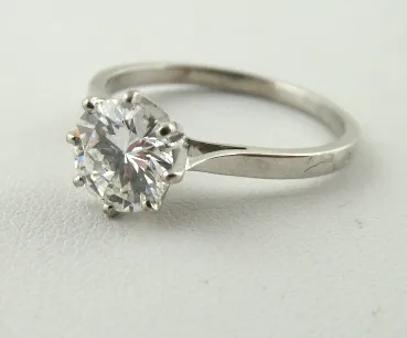 Zlatý prsten s velkým přírodním diamantem – 1,23 ct - 5