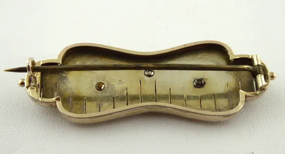 Zlacená stříbrná brož s liliemi - 3