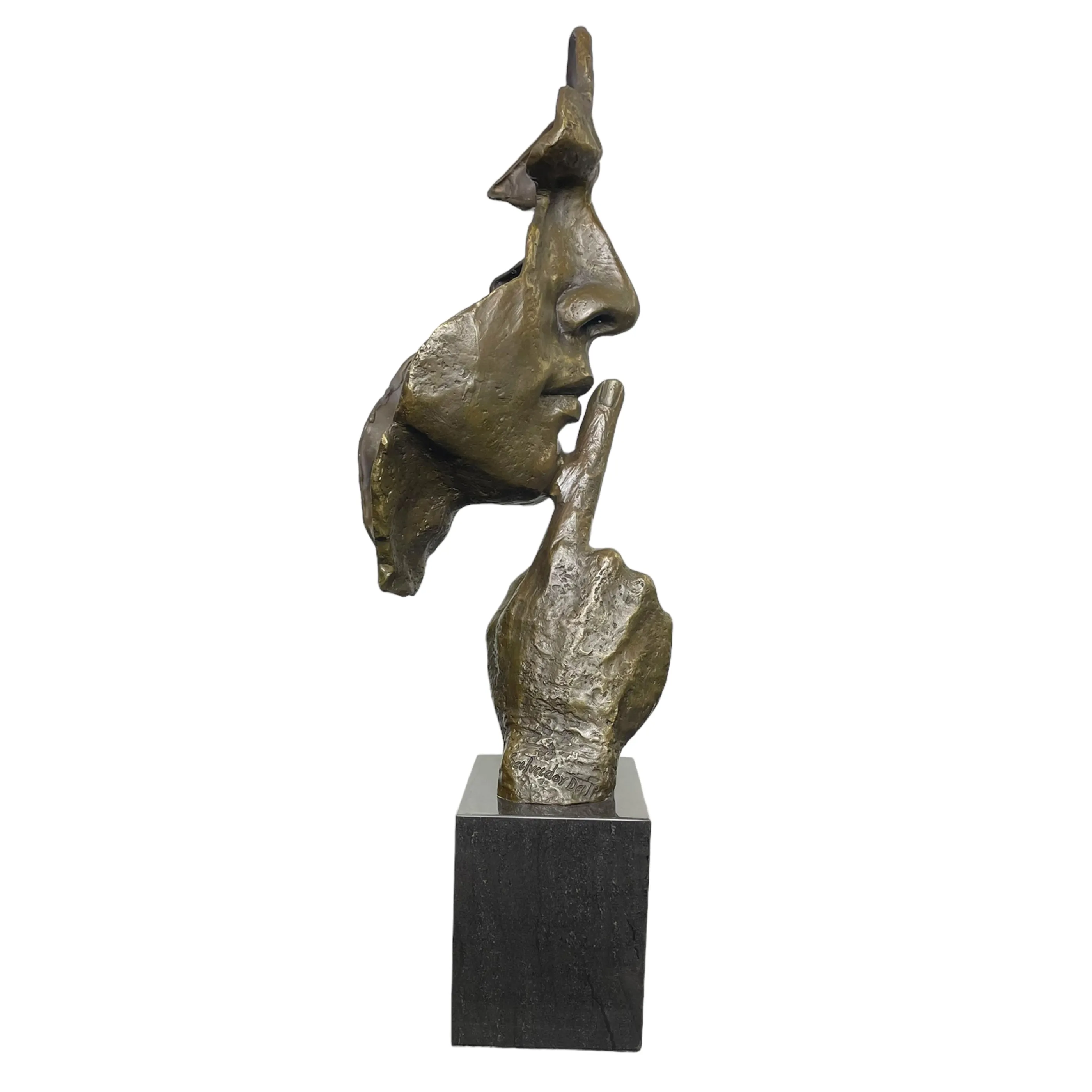 Salvador Dalí bronzová socha ,,ticho,, 47cm - 3