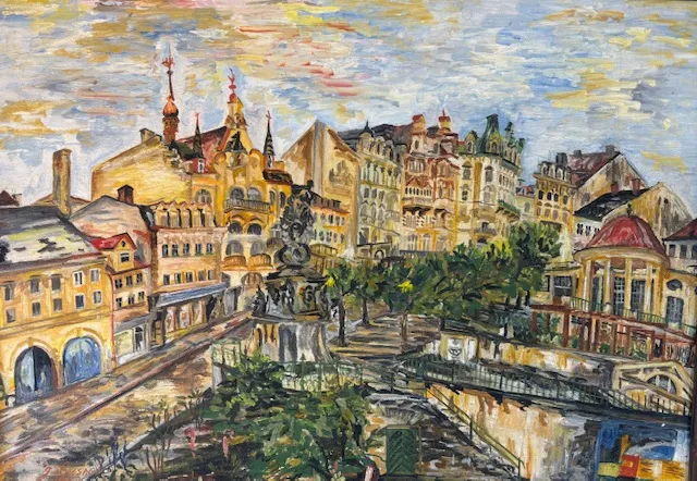 Obraz „Morový sloup“ J. Leisner - 2