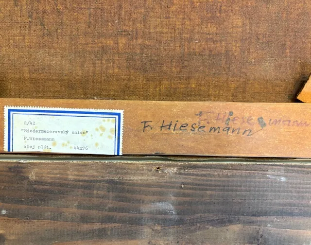 Obraz „Biedermeierský interiér“  F. Hiesemann - 7