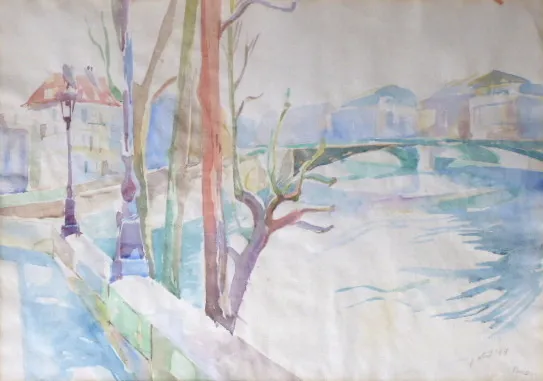 Jaroslav Klát – Na břehu Seiny - 3