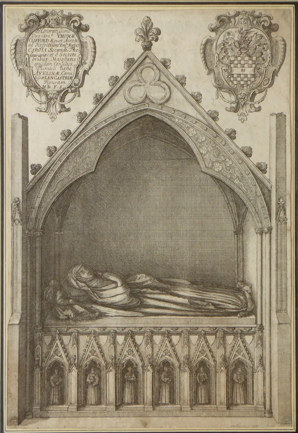 Václav Hollar – Hrobka lorda Clifforda - 2
