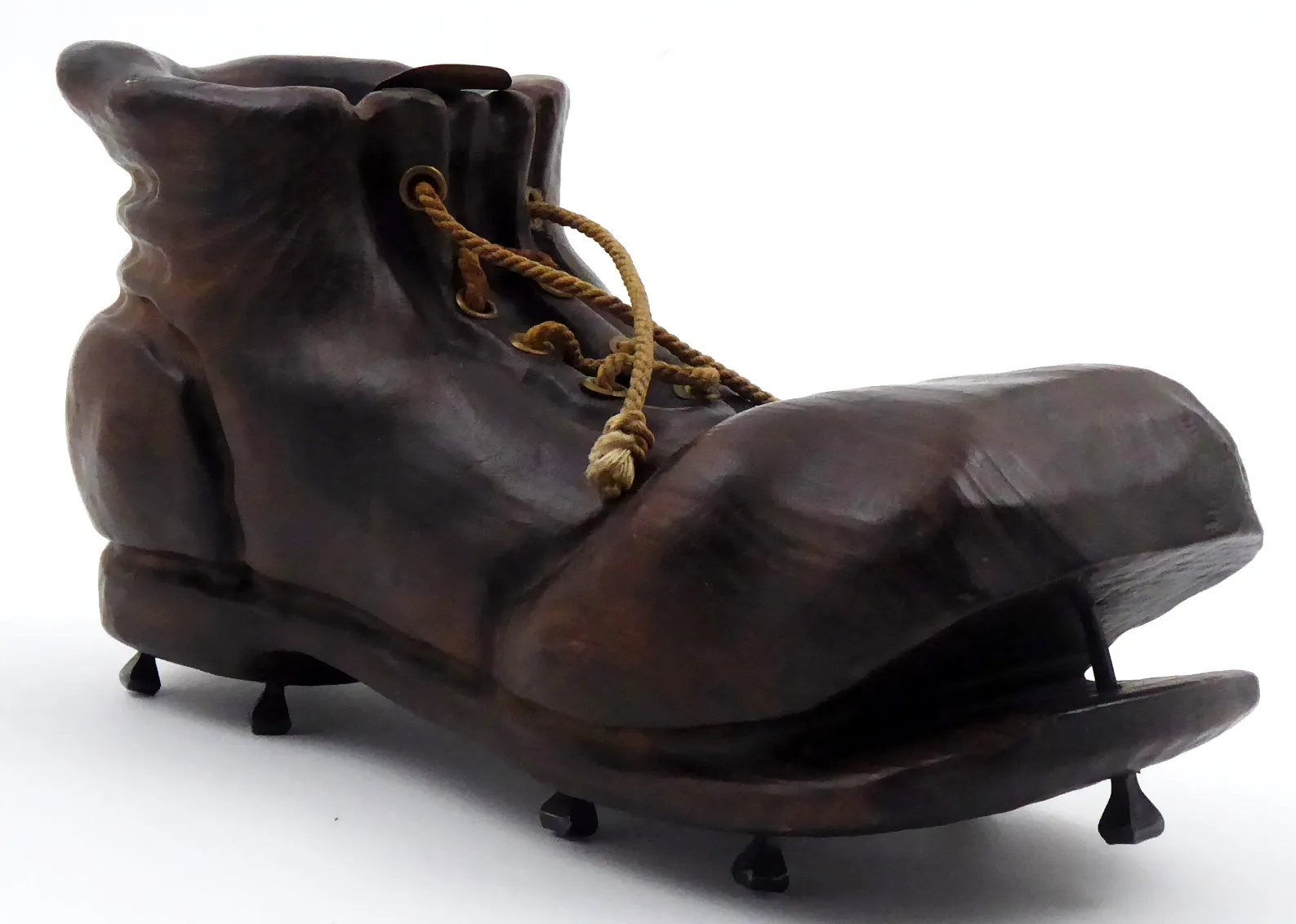 Dřevěný model starodávné kopačky – Popelník - 2