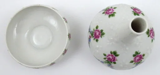 Dekorativní set vázičky s miskou – Wallendorf - 2