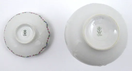 Dekorativní set vázičky s miskou – Wallendorf - 3