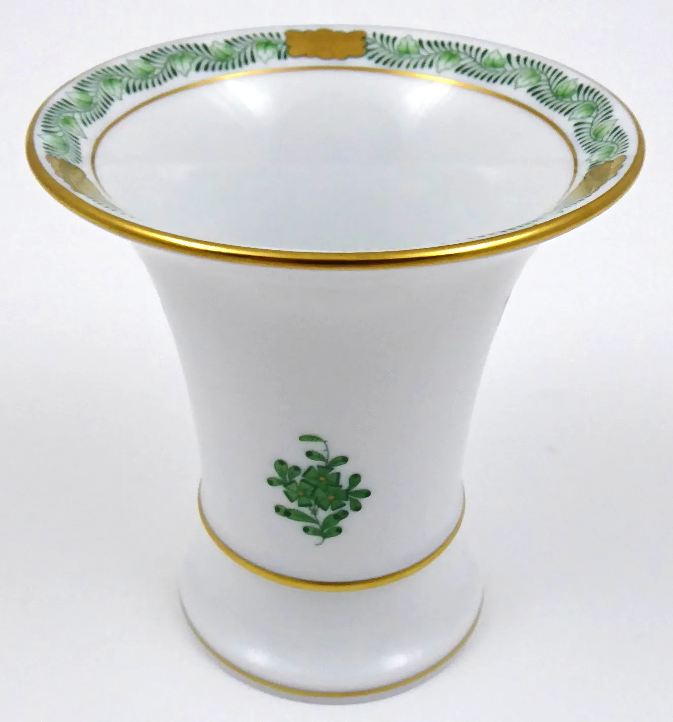 Elegantní vázička – Herend, vzor Appony Green - 2