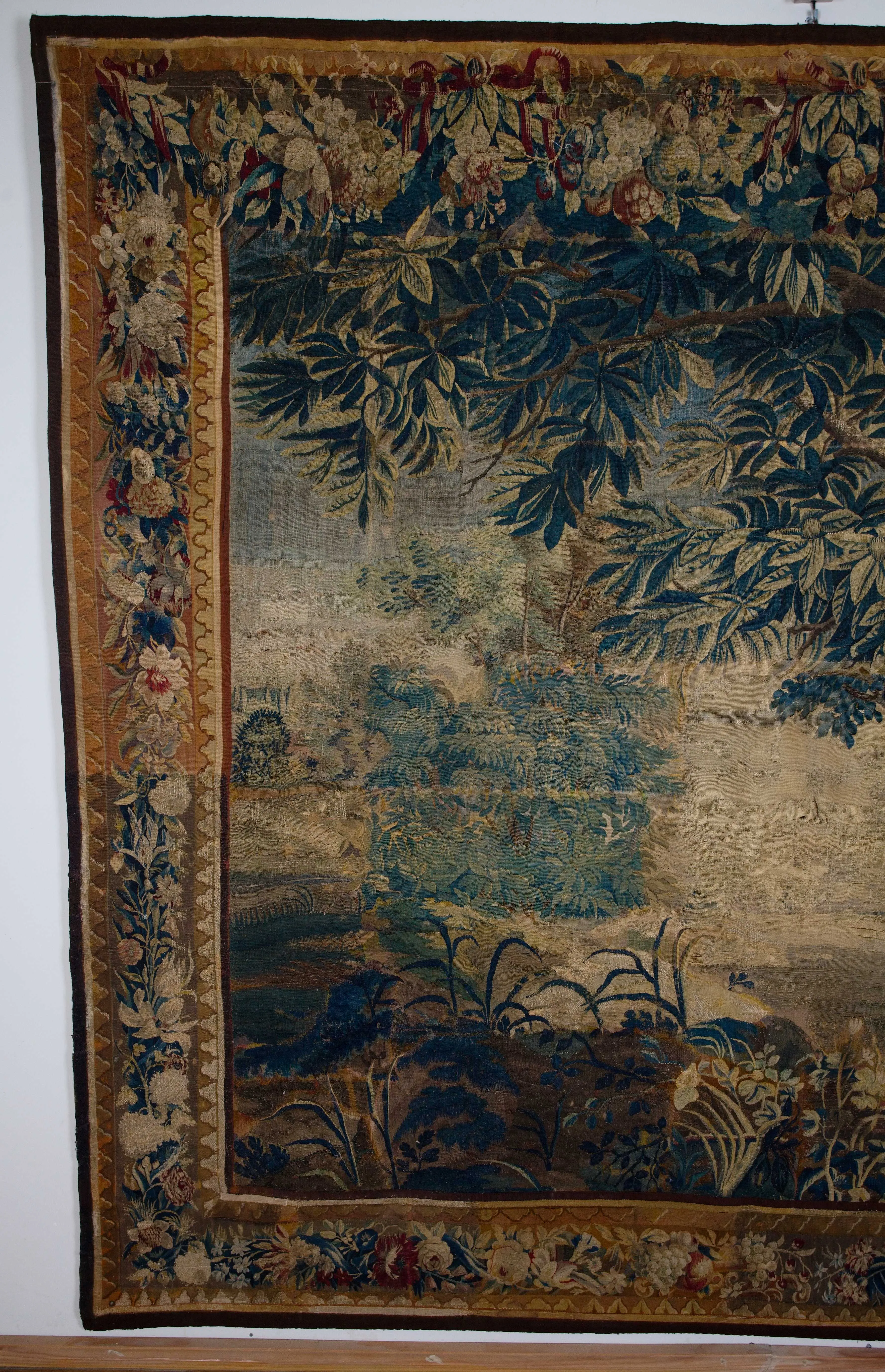 Starožitný gobelín z Aubussonu 230 X 250 cm 18. století - 3
