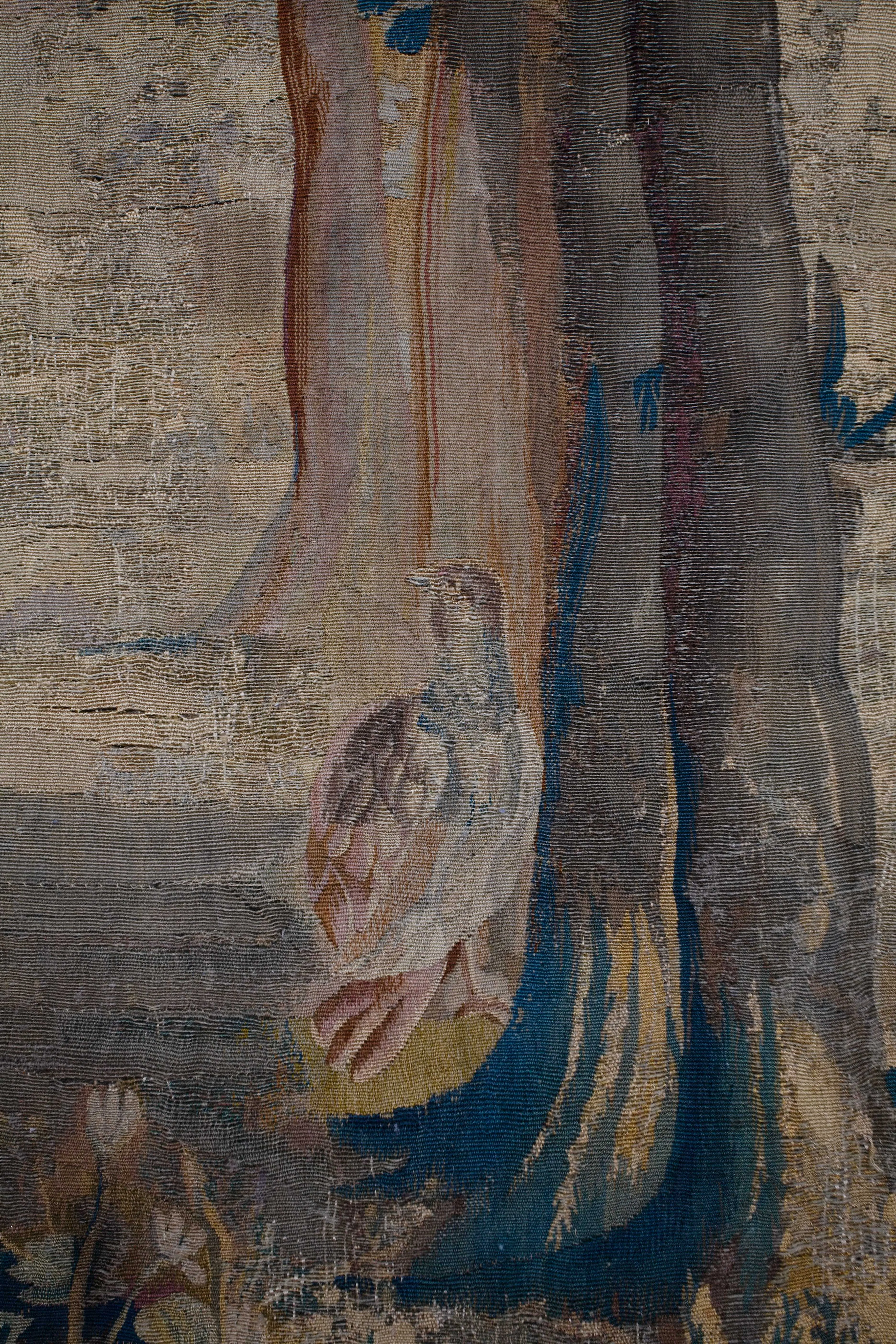 Starožitný gobelín z Aubussonu 230 X 250 cm 18. století - 5