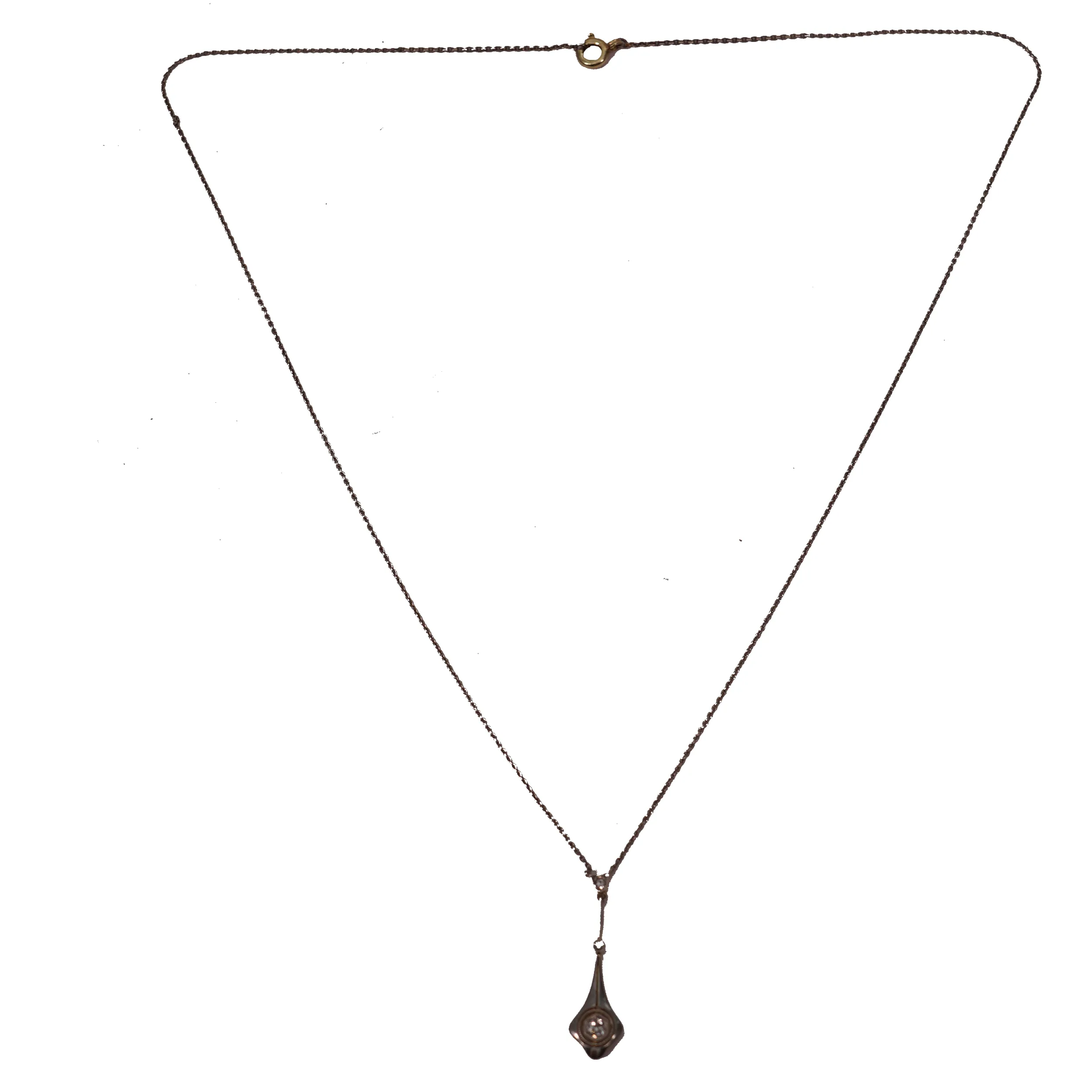 Zlatý přívěsek s diamantem - 2