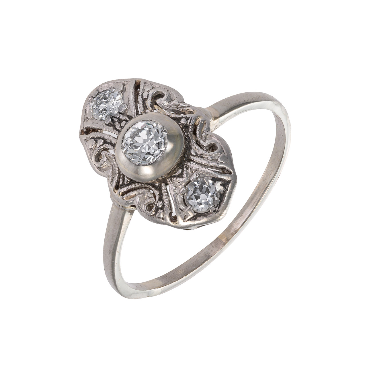 Zlatý prsten s diamanty