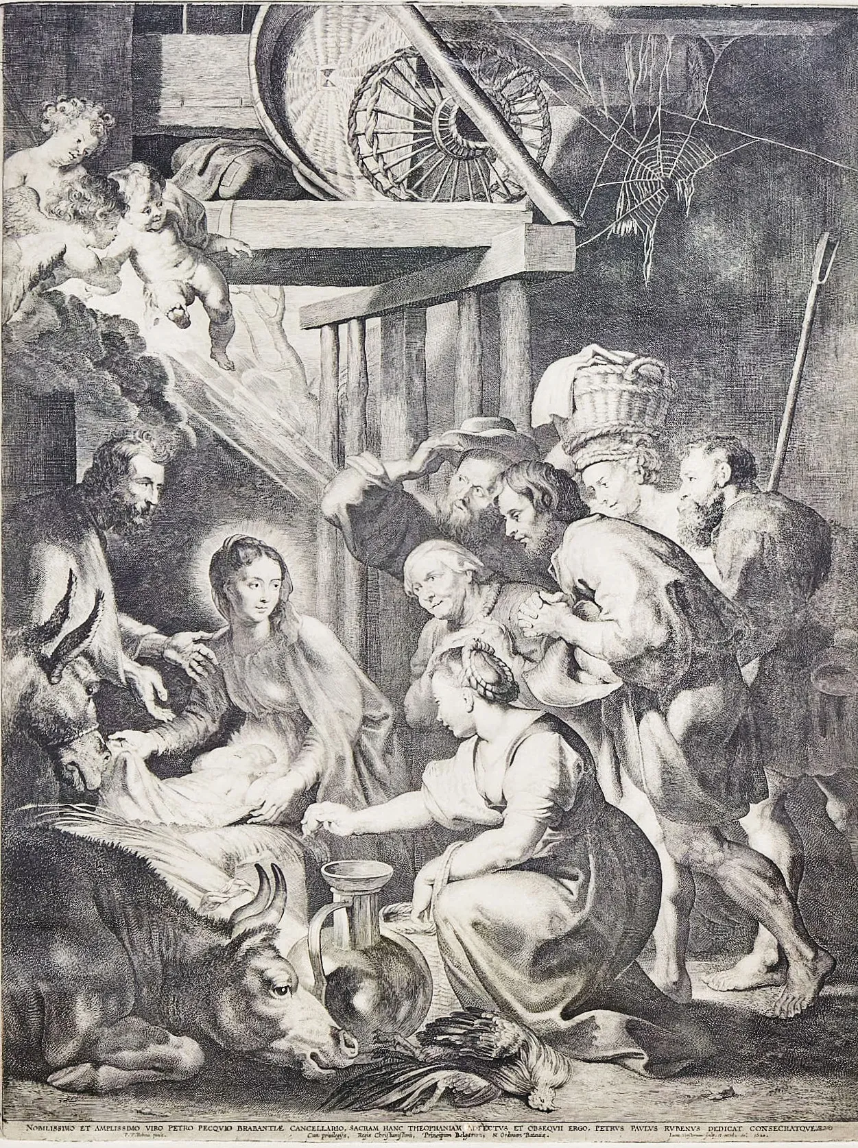 Mistrovská grafika podle Rubense – Adorace pastýřů (1620) - 2