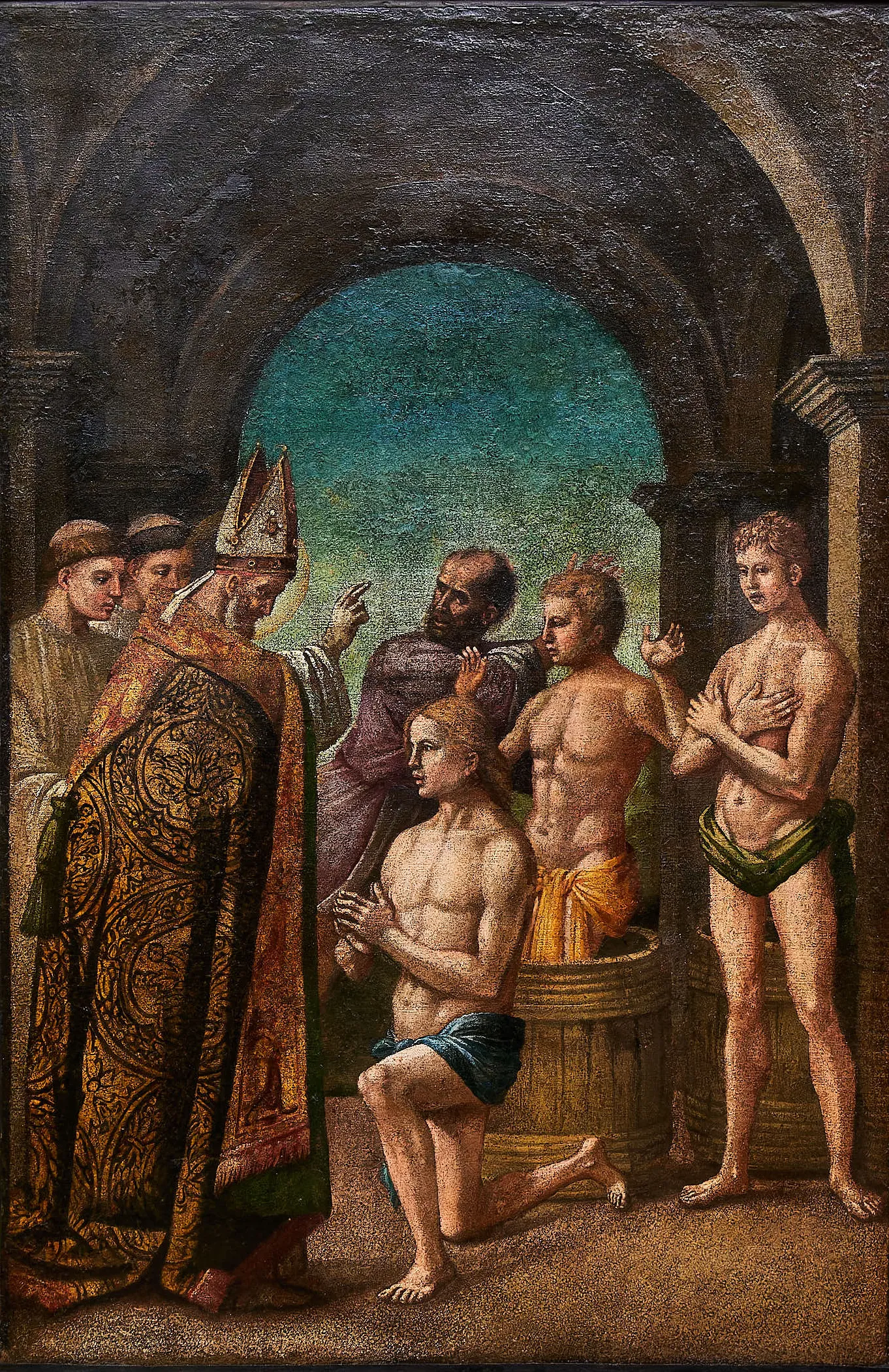 Křest svatého Mauricia / Viktora – vlámská barokní malba - 2