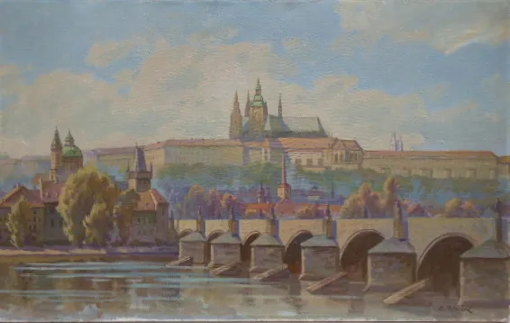 Adolf Petříček – Panorama Hradčan - 2