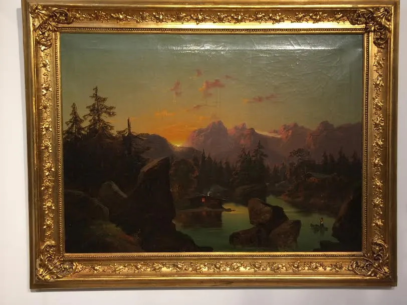 Romantická alpská krajina