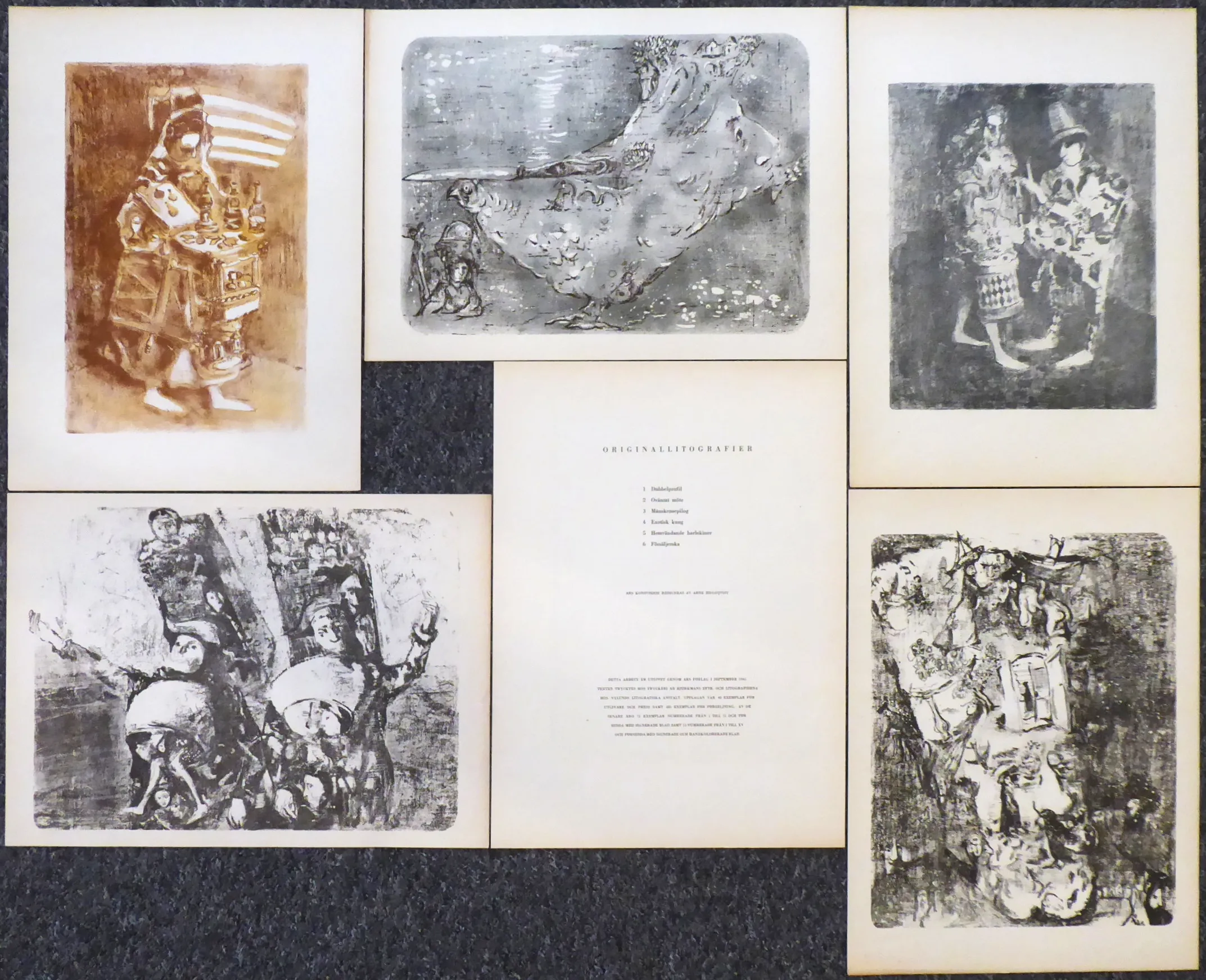 Endre Nemes – Pět litografií - 2
