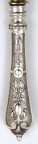 Stříbrný zlacený příbor na ryby - 3