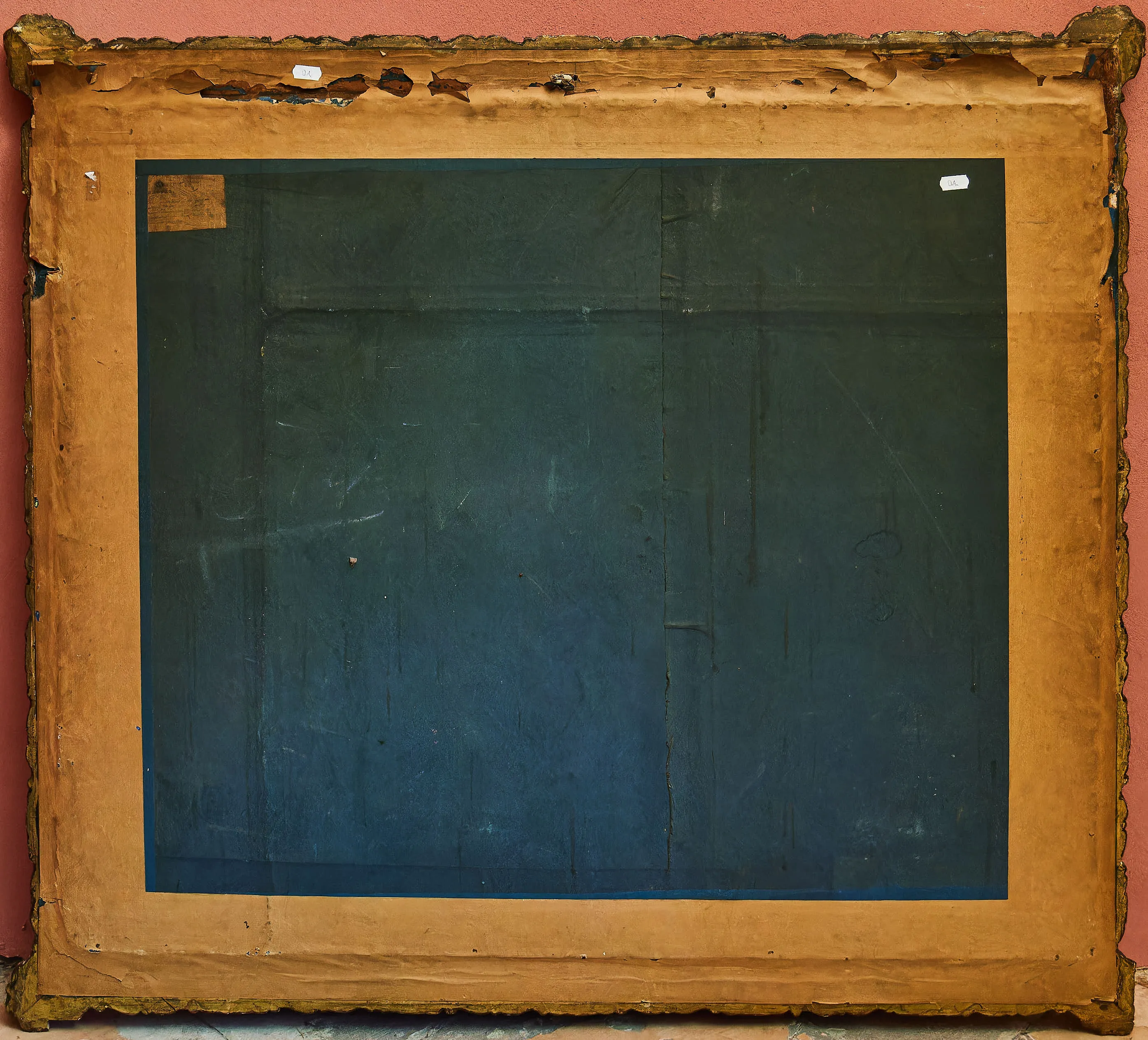 Rozdělování almužen – litografie v krásném rámu 92 X 103 cm - 9