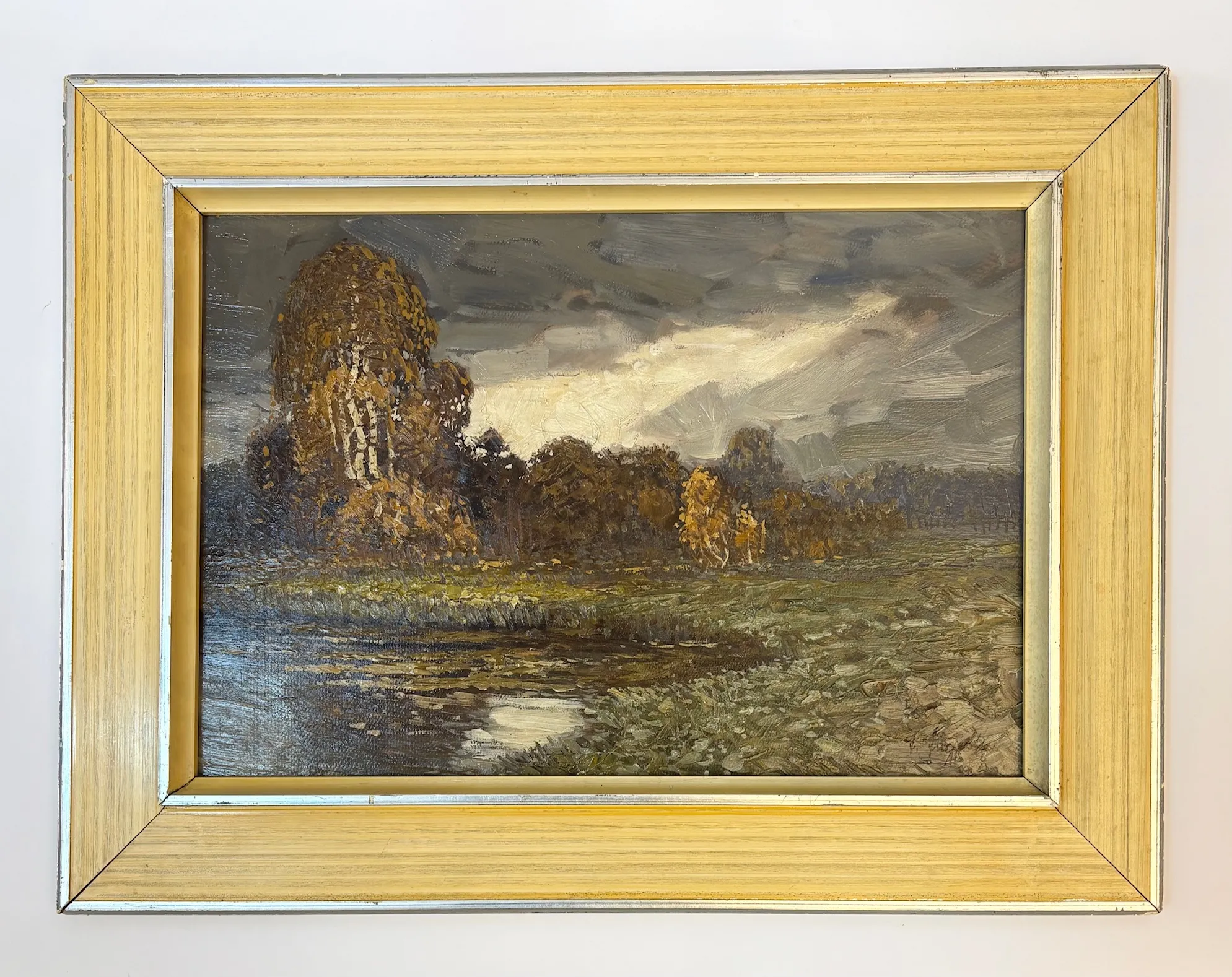 Obraz „Krajina s rybníkem“ Antonín Augusta