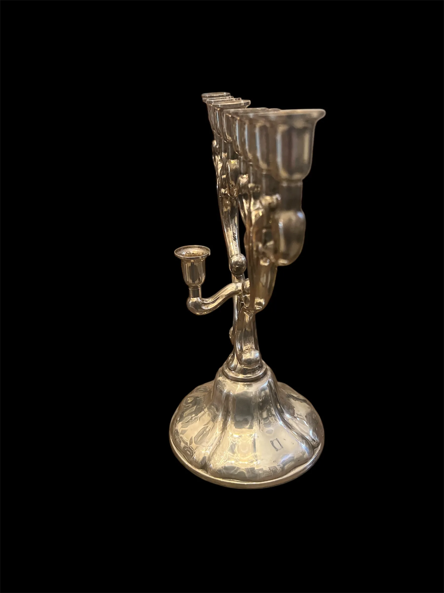Stříbrný židovský svícen – chanuka - 2