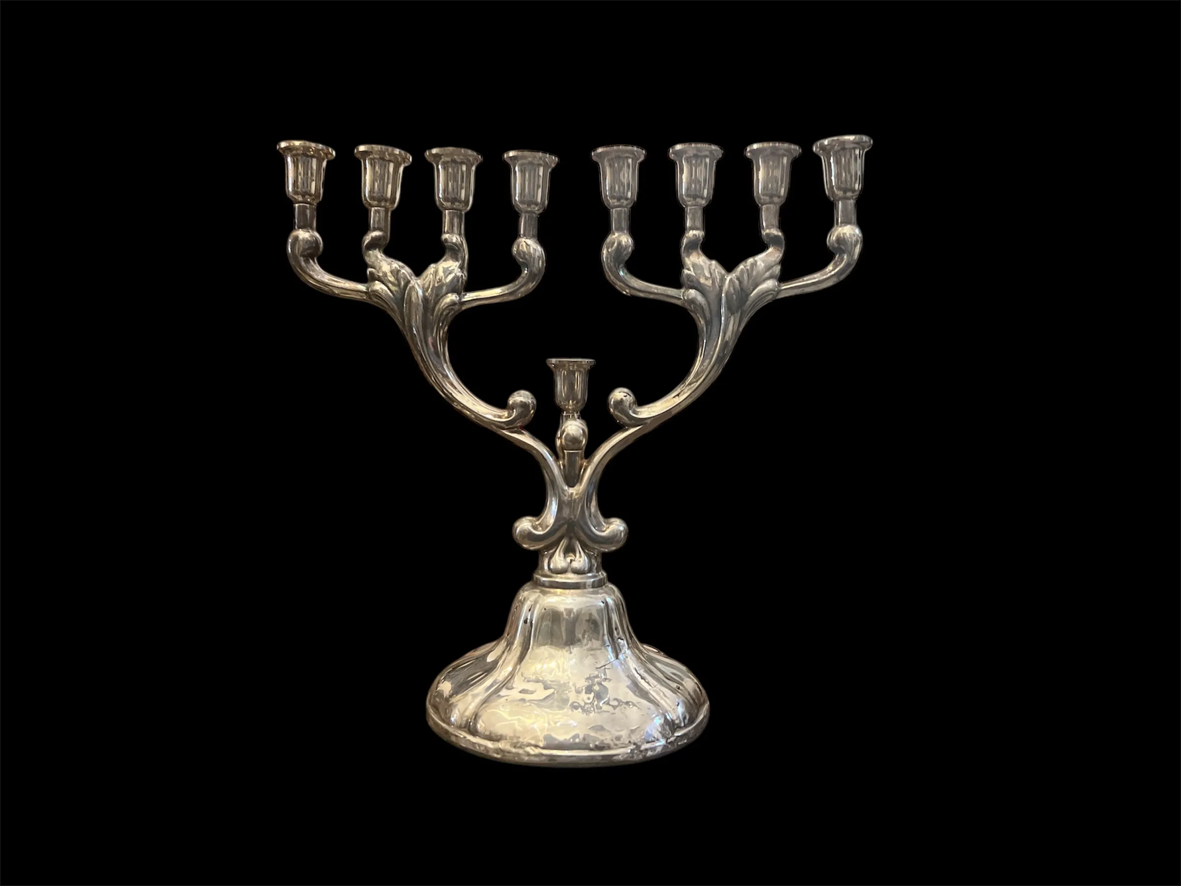 Stříbrný židovský svícen – chanuka - 3