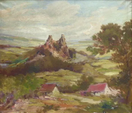 F. Váň – Pohled na Trosky - 3