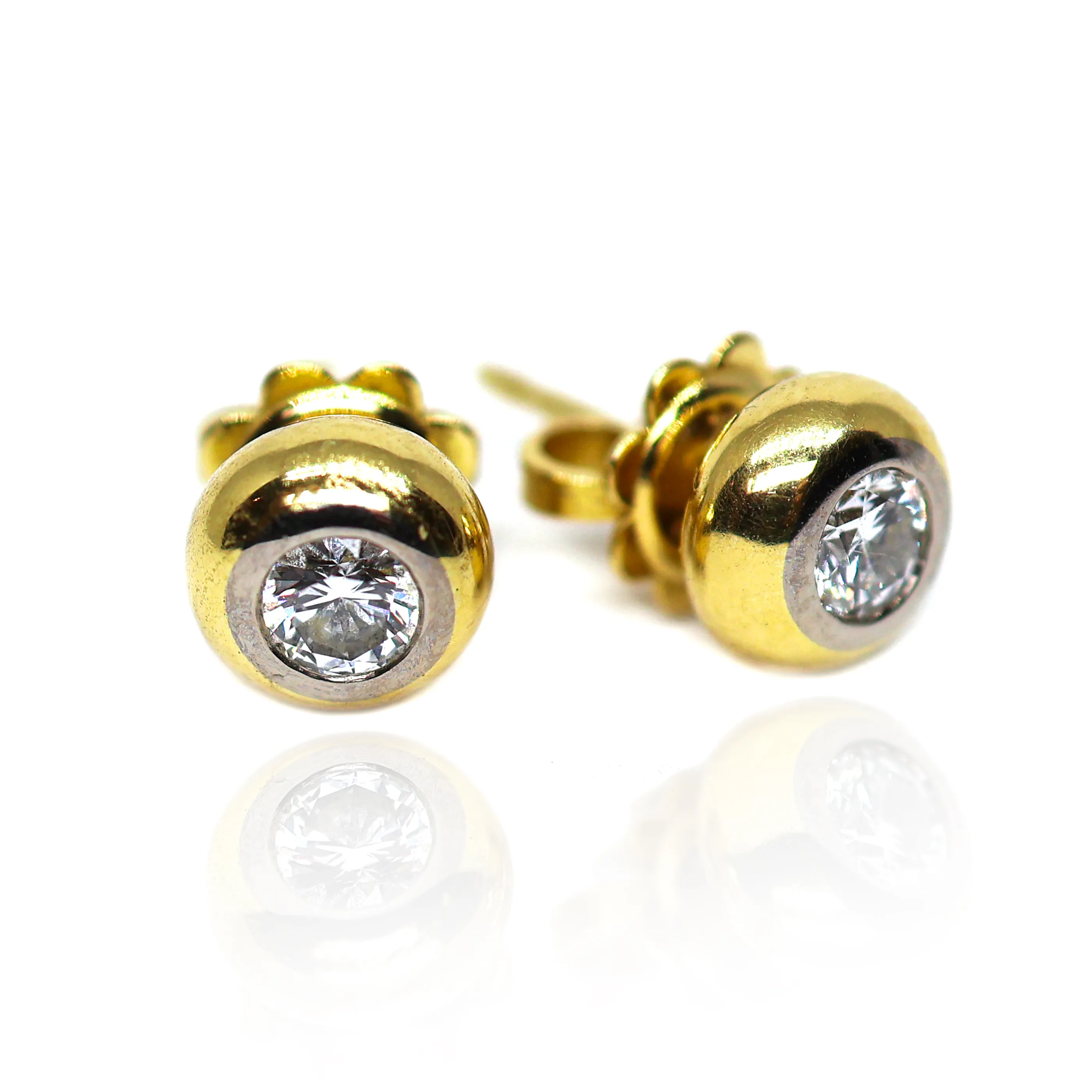 Zlaté náušnice s brilianty 0,44ct